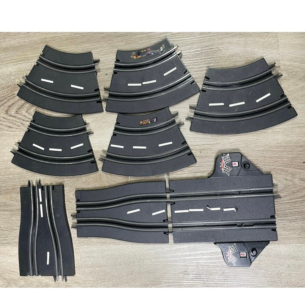Golden Bright ACO Slot Car Track Lot Curved & Straight‎ Pieces Racing Set